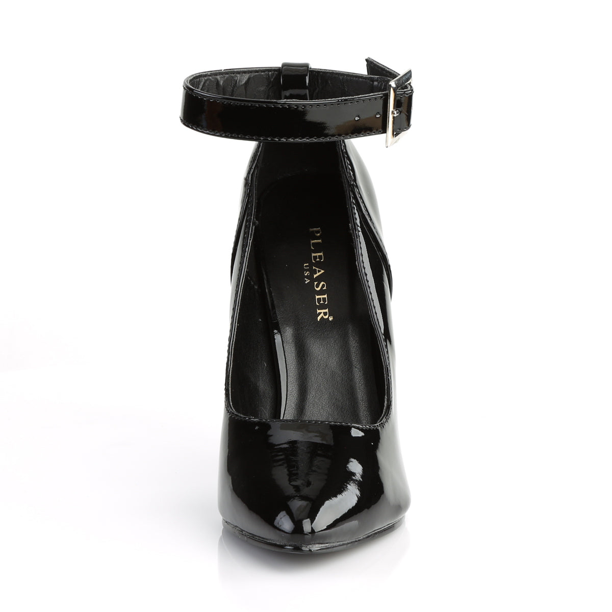 SEDUCE-431 Pleaser Black Patent Single Sole Shoes [Fetish Shoes]