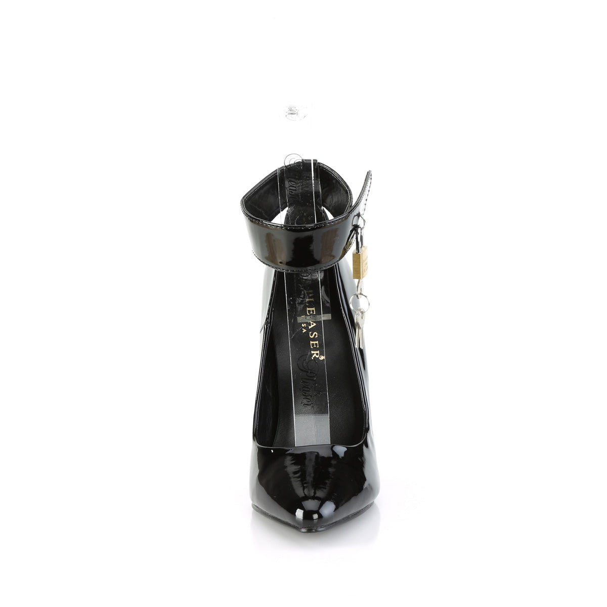 SEDUCE-432 Pleaser Black Patent Single Sole Shoes [Fetish Shoes]
