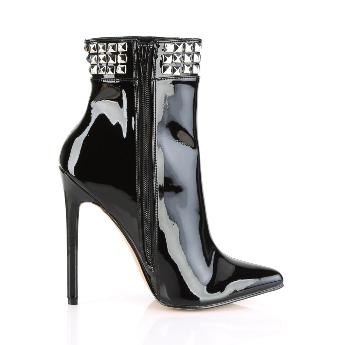 SEXY-1006 Pleaser Black Patent Single Sole Shoes [Fetish Shoes]