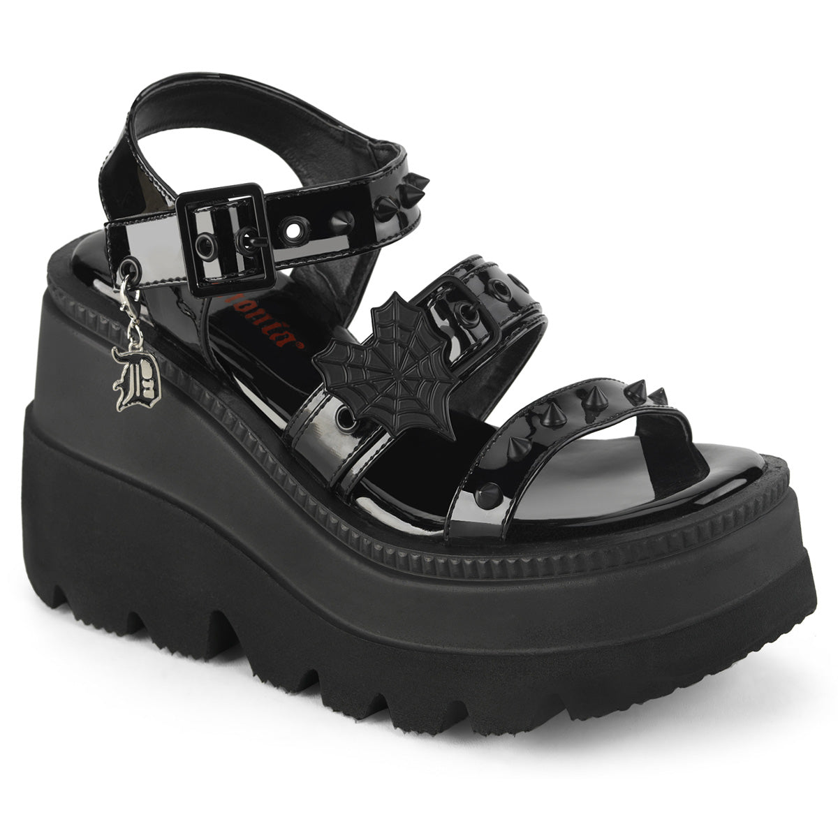 SHAKER-13 Alternative Footwear Demonia Women's Sandals Blk Pat