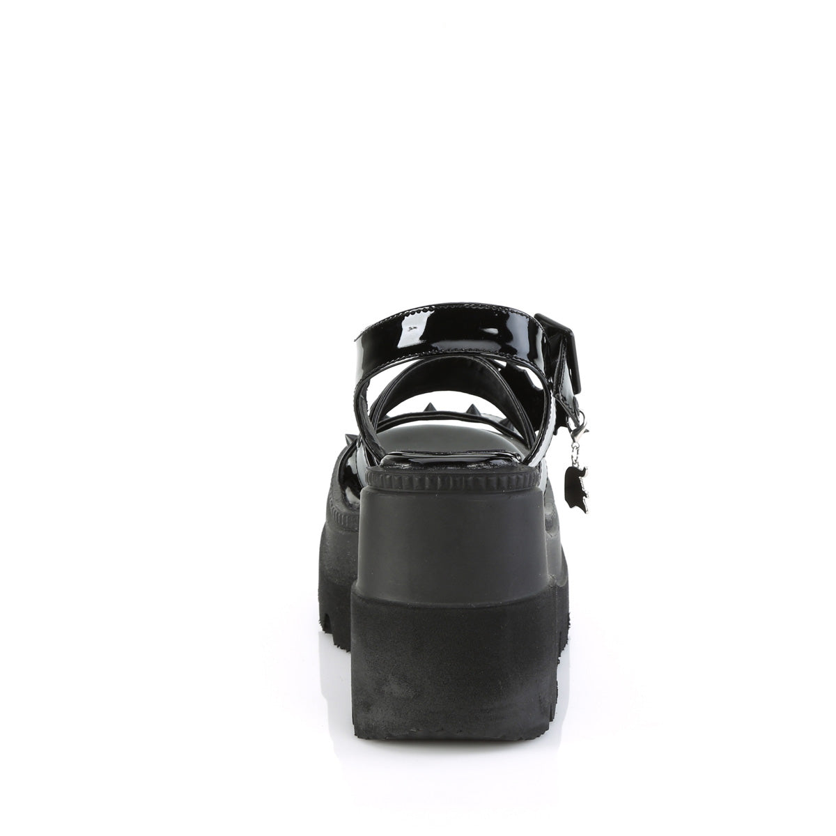 SHAKER-13 Demonia Black Patent Women's Sandals [Demonia Cult Alternative Footwear]