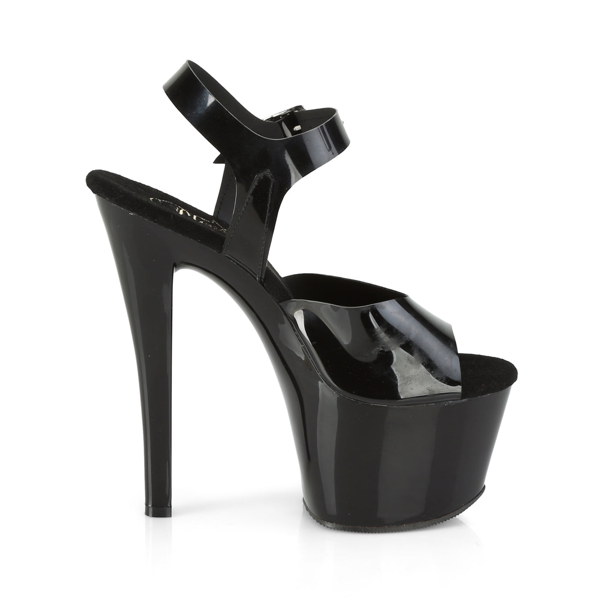 SKY-308N Pleaser Black [Jelly-Like] TPU/Black Platform Shoes [Pole Dancing Shoes]