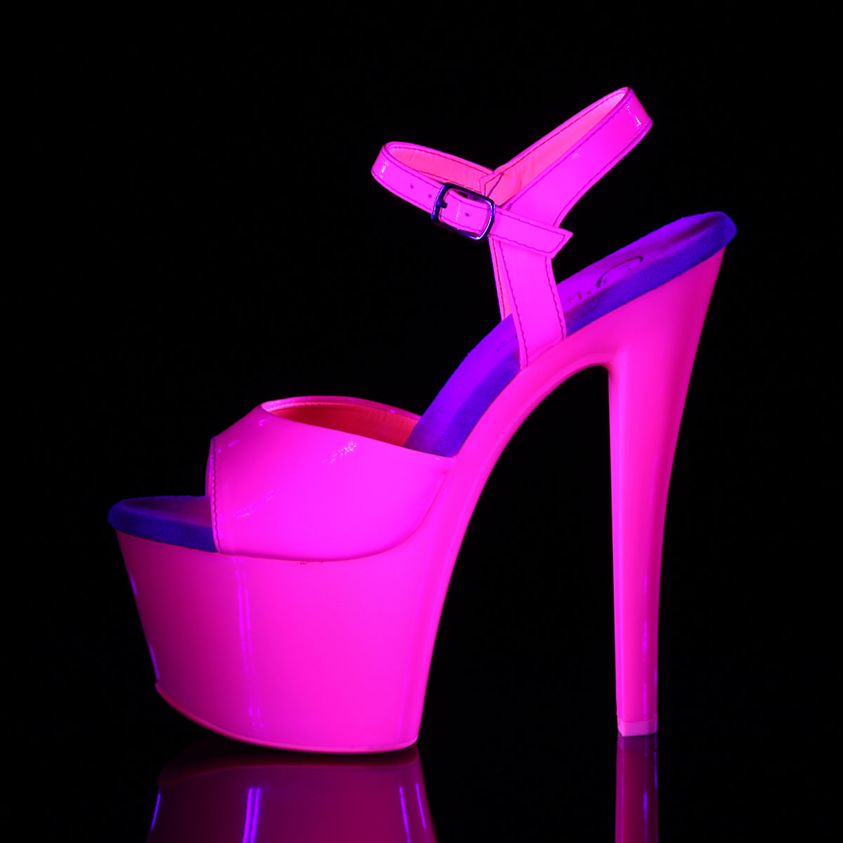 SKY-309UV Pleaser Neon H Pink/H Pink Platform Shoes [Pole Dancing Shoes]