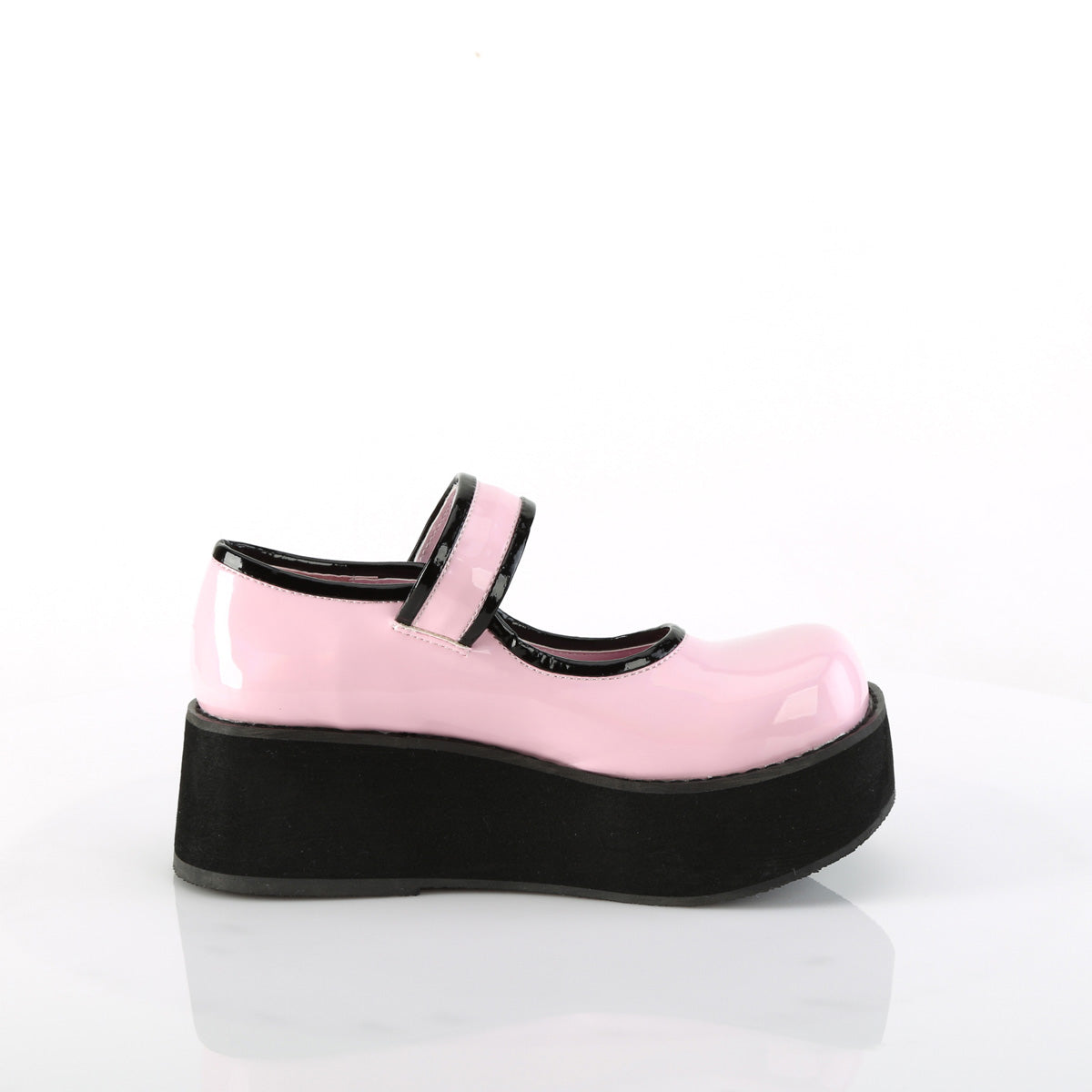 SPRITE-01 Demonia B Pink Holo Patent Women's Heels & Platform Shoes [Demonia Cult Alternative Footwear]