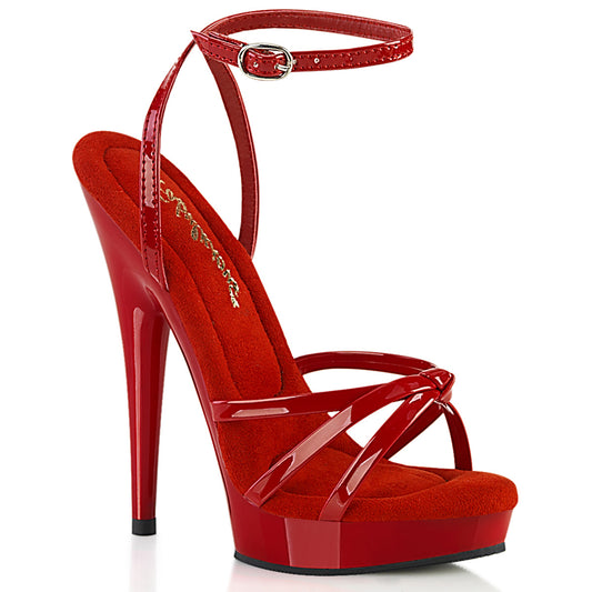 SULTRY-638 Exotic Dancing Fabulicious Shoes Red Pat/Red