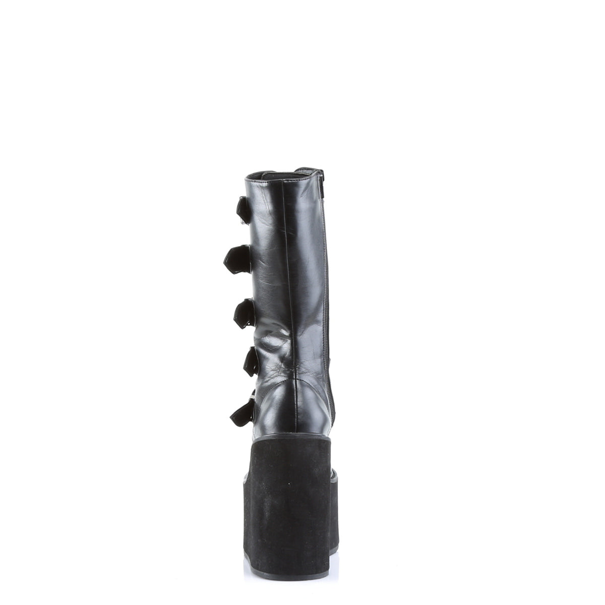 SWING-220 Demonia Black Vegan Leather Women's Mid-Calf & Knee High Boots [Alternative Footwear]