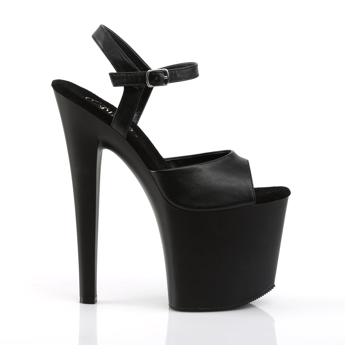 TABOO-709 Pleaser Black Faux Leather/Black Matte Platform Shoes [Sexy Shoes]