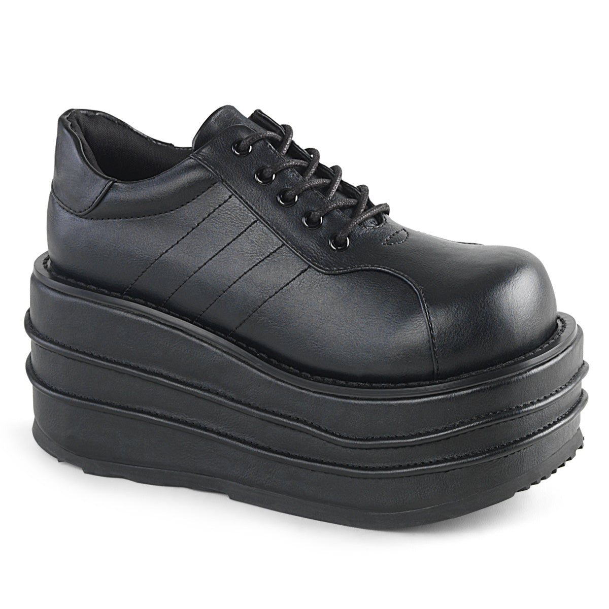 TEMPO-08 Alternative Footwear Demonia Unisex Platform Shoes & Boots Blk Vegan Leather