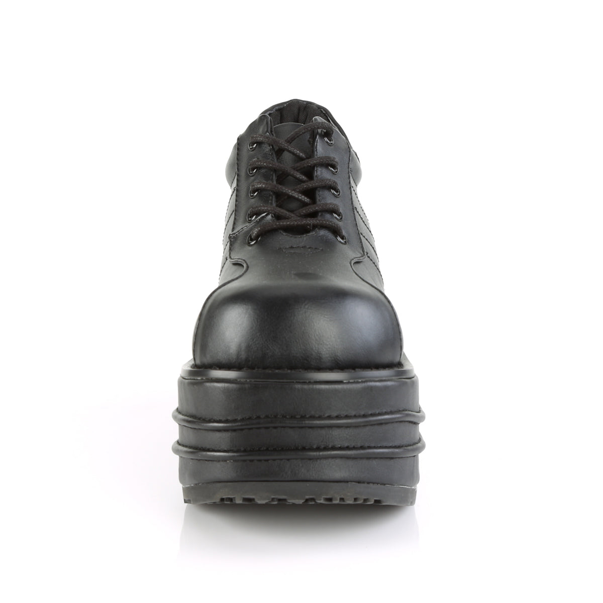 TEMPO-08 Demonia Black Vegan Leather Unisex Platform Shoes & Boots [Alternative Footwear]