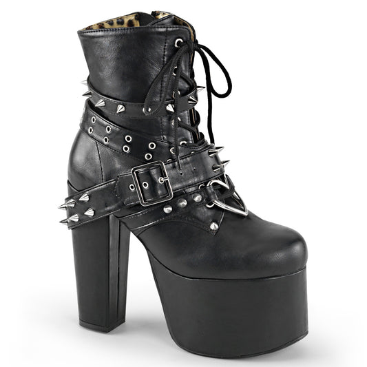 TORMENT-700 Alternative Footwear Demonia Women's Ankle Boots Blk Vegan Leather