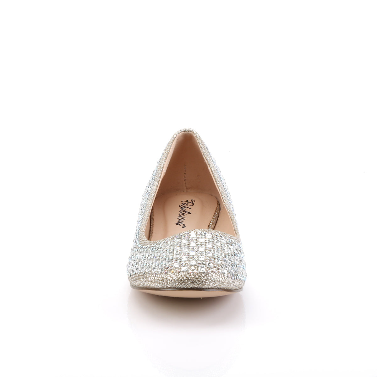 TREAT-06 Fabulicious Nude Glitter Mesh Fabric Shoes [Sexy Shoes]