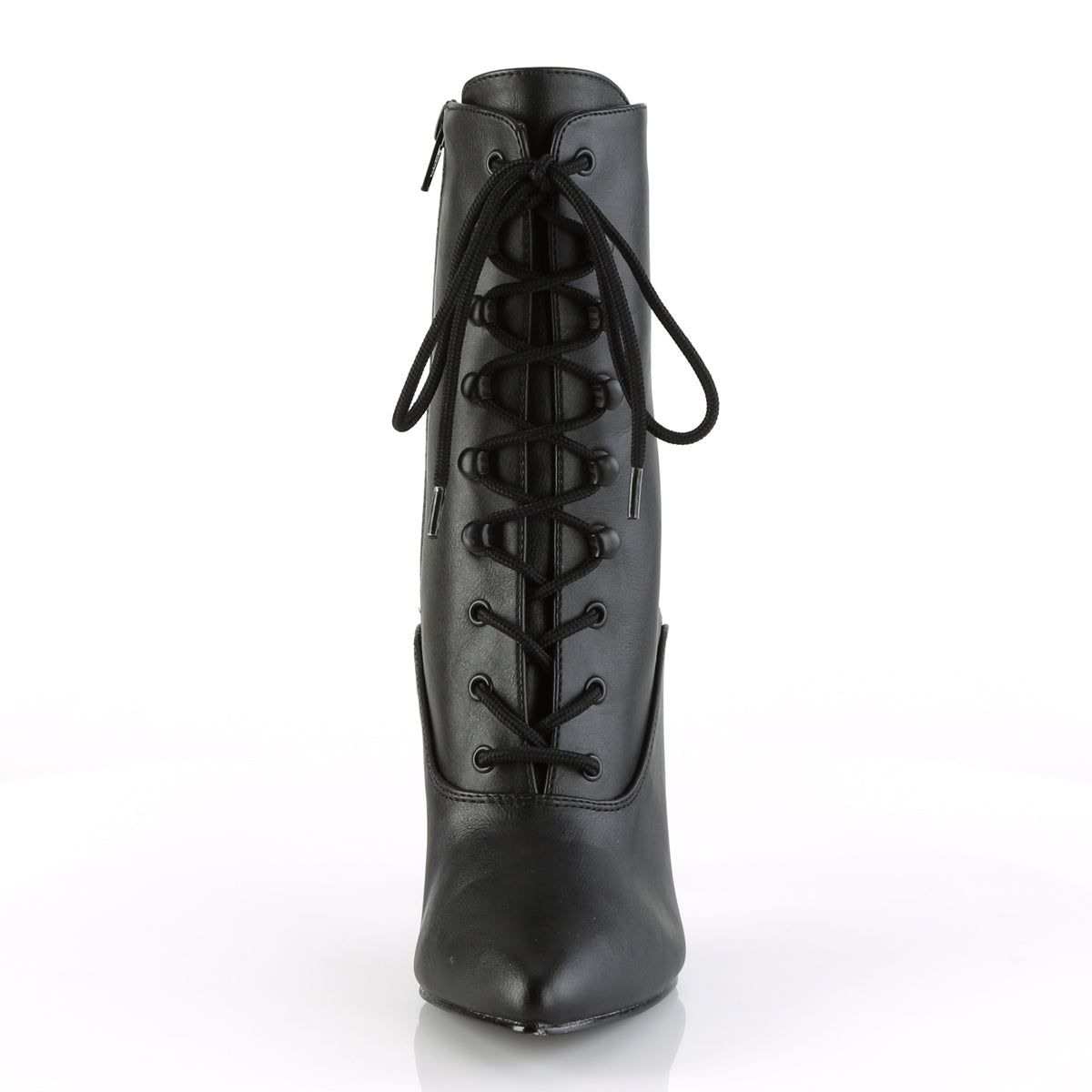 VANITY-1020 Pleaser Black Faux Leather Single Sole Shoes [Kinky Boots]