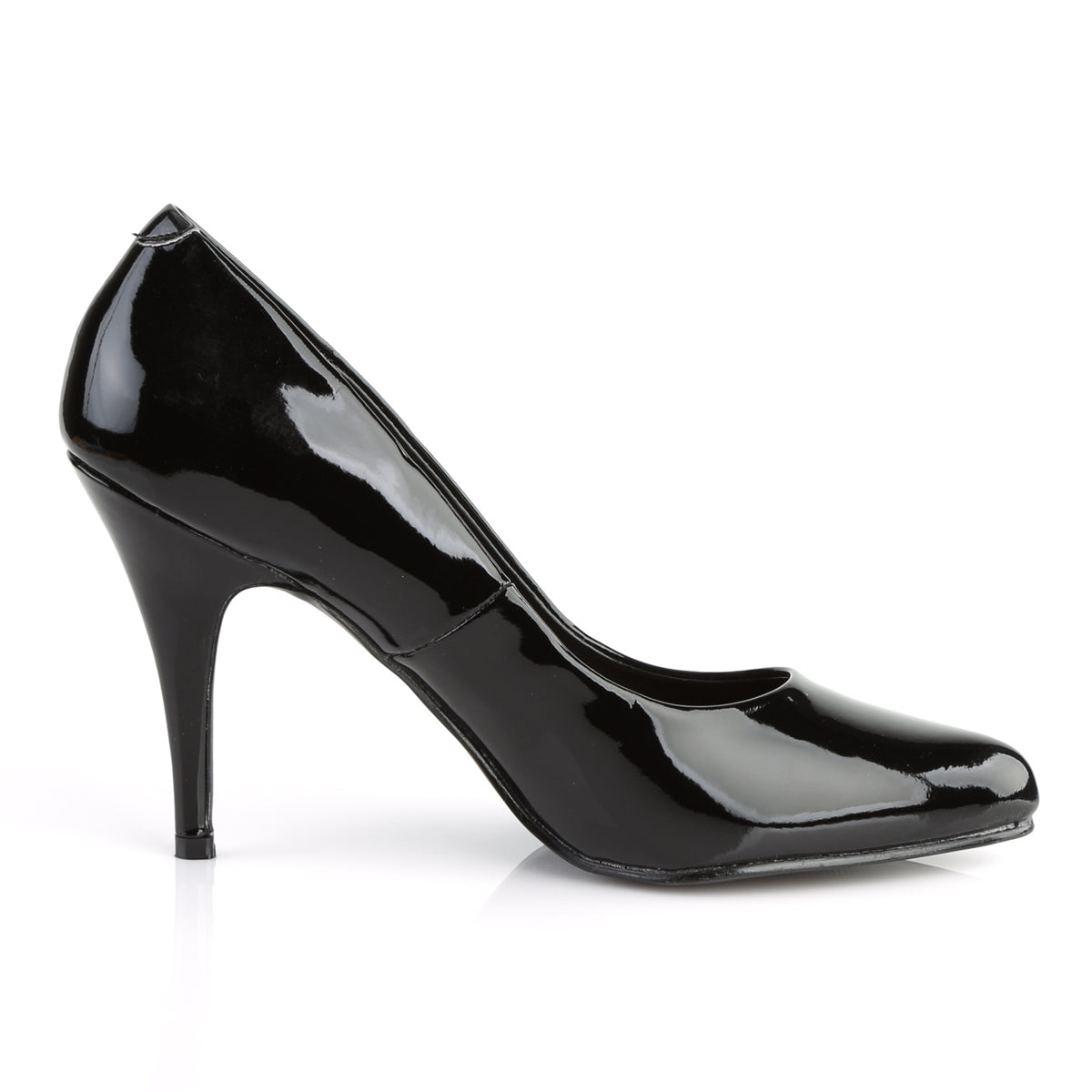 VANITY-420 Pleaser Black Patent Single Sole Shoes [Fetish Shoes]