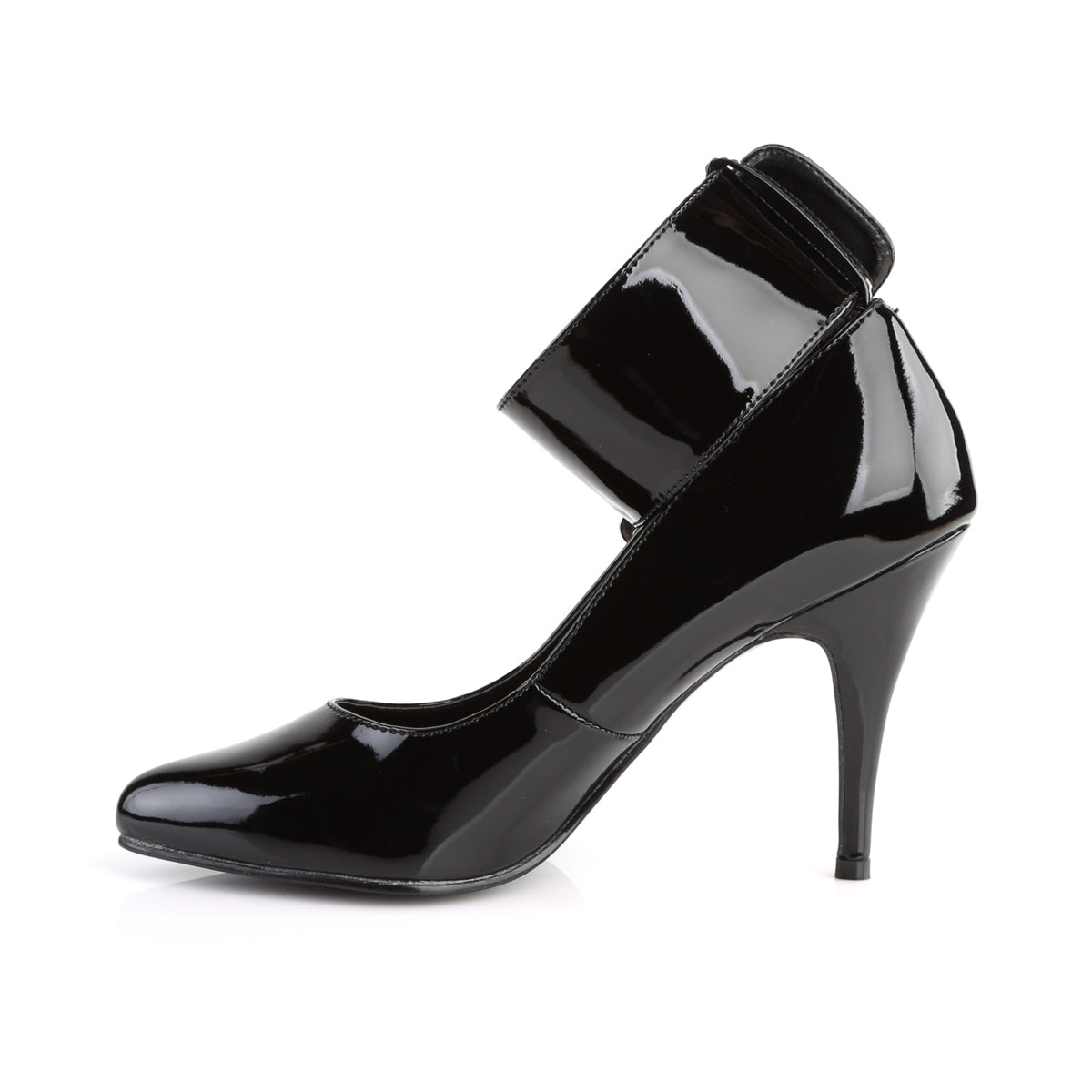 VANITY-434 Pleaser Black Patent Single Sole Shoes [Fetish Shoes]