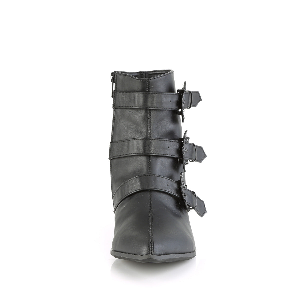 WARLOCK-50-B Demonia Black Vegan Leather Unisex Platform Shoes & Boots [Demonia Cult Alternative Footwear]