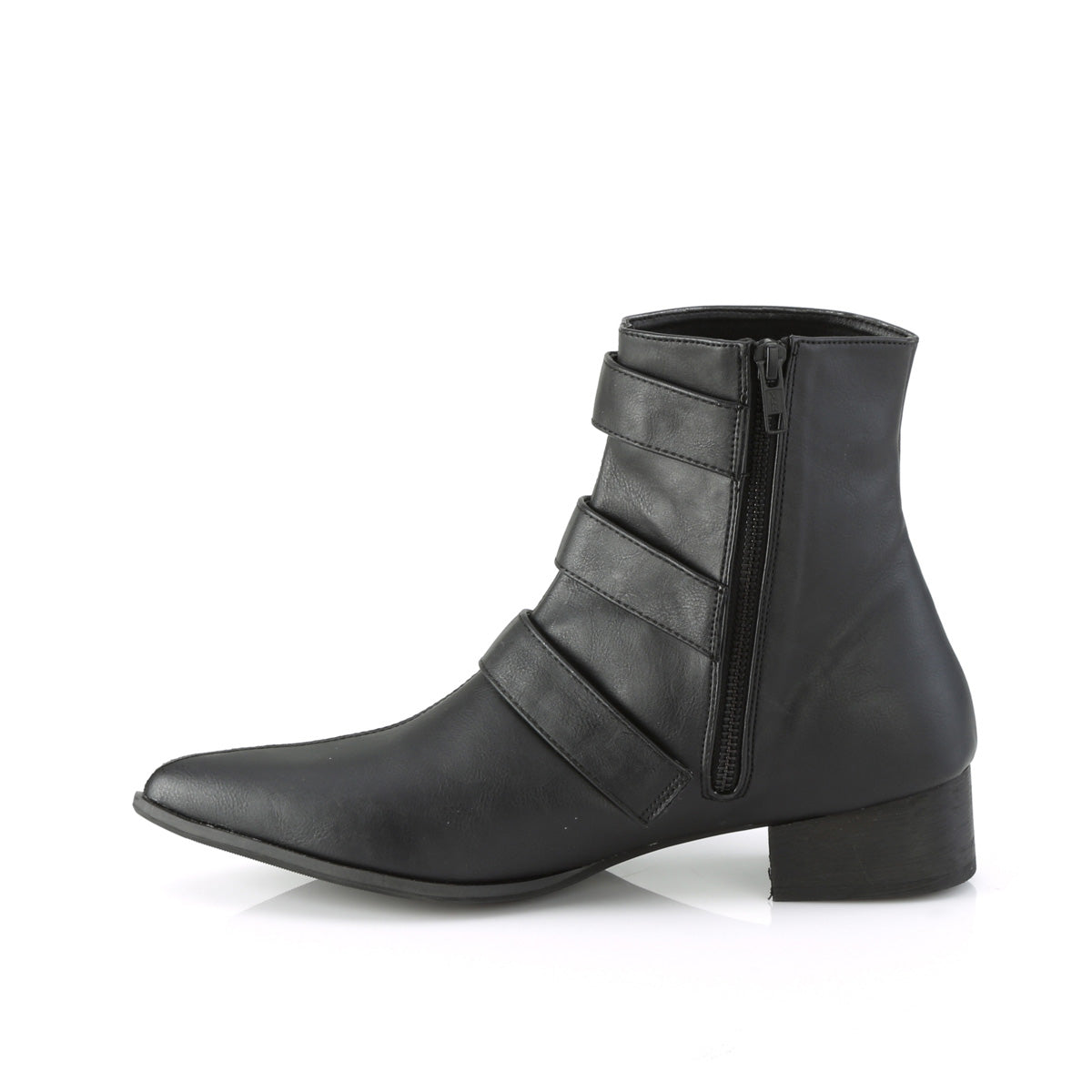 WARLOCK-50-C Demonia Black Vegan Leather Unisex Platform Shoes & Boots [Demonia Cult Alternative Footwear]