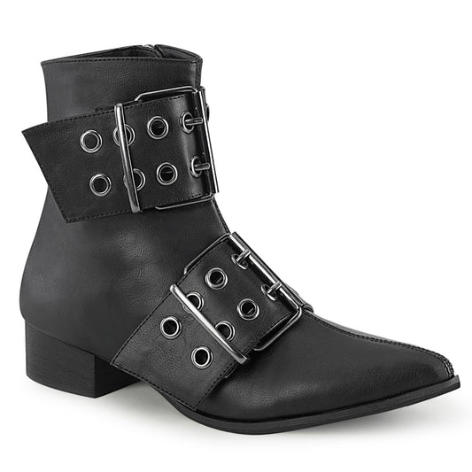 WARLOCK-55 Alternative Footwear Demonia Unisex Platform Shoes & Boots Blk Vegan Leather
