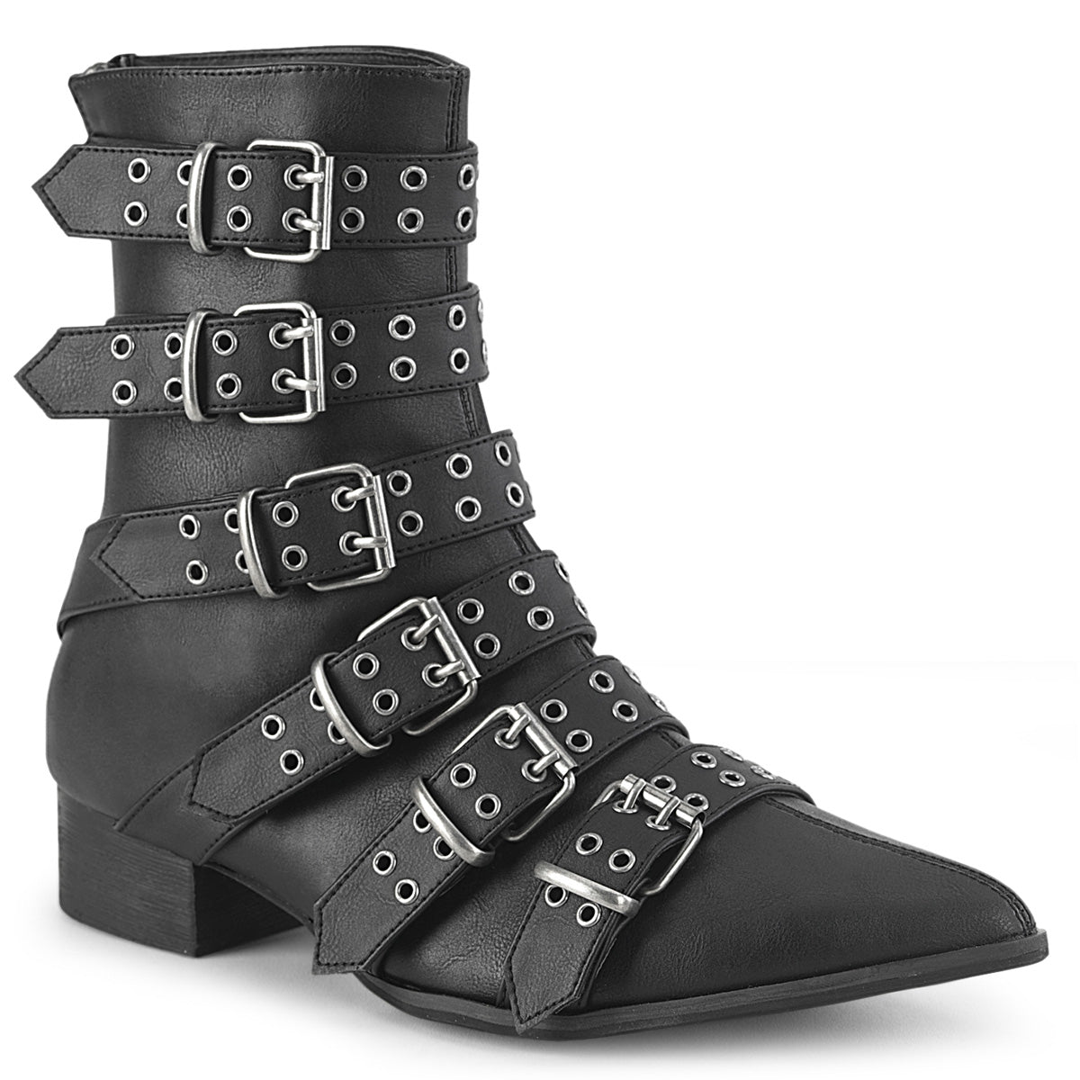 WARLOCK-70 Alternative Footwear Demonia Unisex Platform Shoes & Boots Blk Vegan Leather