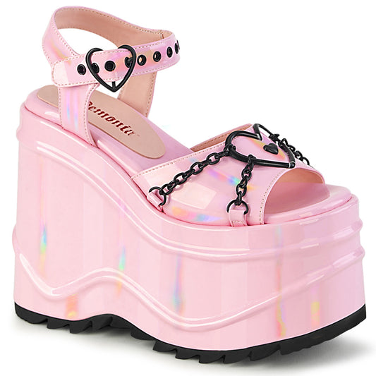 WAVE-09 Alternative Footwear Demonia Women's Sandals B.Pink Hologram