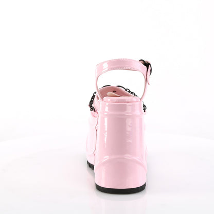 WAVE-09 DemoniaCult Baby Pink Hologram Sexy Women's Sandals (Alternative Footwear)