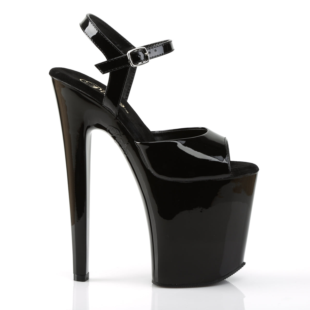 XTREME-809 Pleaser Black Patent Platform Shoes [Exotic Dancing Shoes]