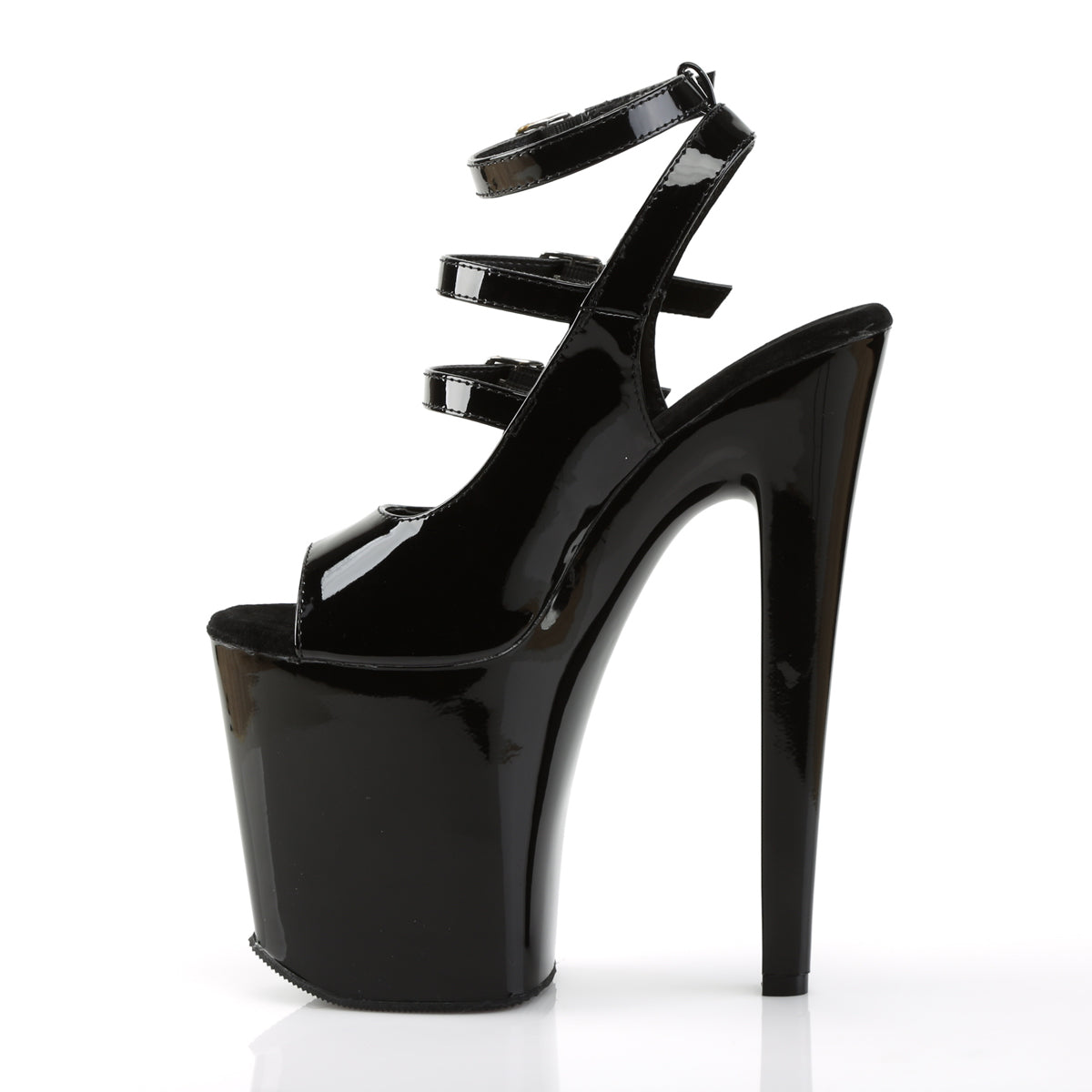 XTREME-873 Pleaser Black Patent Platform Shoes [Exotic Dancing Shoes]